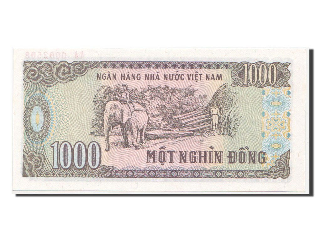 Banconote, Vietnam, 1000 D<ox>ng, 1988, FDS