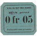 Billet, Algeria, Sidi-Bel-Abbès, 5 Centimes, valeur faciale, Undated (1916-17)