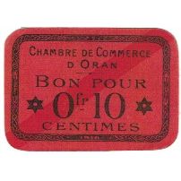 Billete, 10 Centimes, 1916, Algeria, EBC