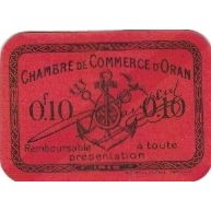 Banknot, Algieria, 10 Centimes, 1916, AU(55-58)