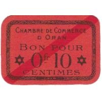 Billete, 10 Centimes, 1916, Algeria, EBC