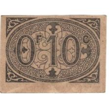 Billet, Algeria, 10 Centimes, Blason, 1917, 1917-03-09, TTB+