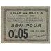 Banknote, Algeria, 5 Centimes, Blason, 1916, 1916-10-05, AU(50-53)