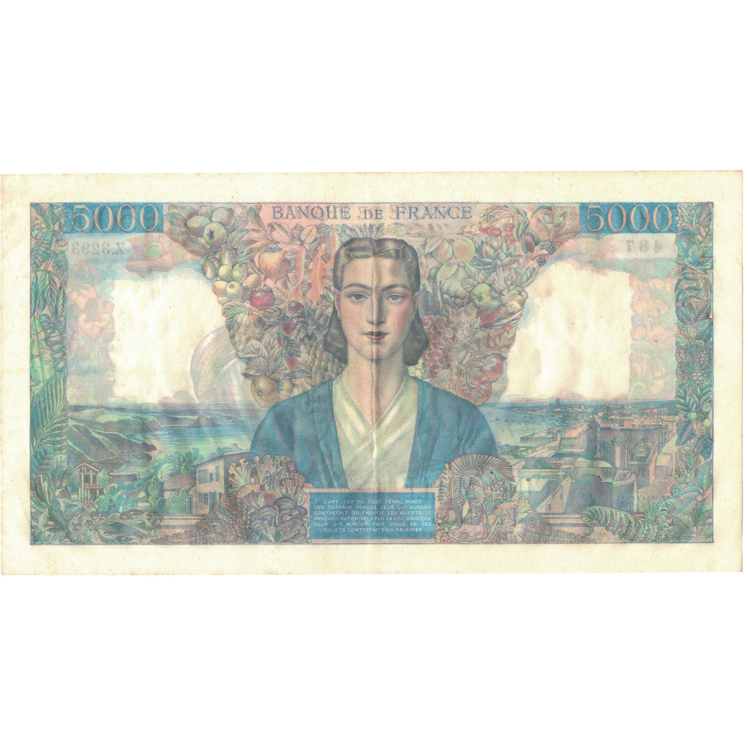 Francja, 5000 Francs, Empire Français, 1947, Z.3293487, UNC(60-62)