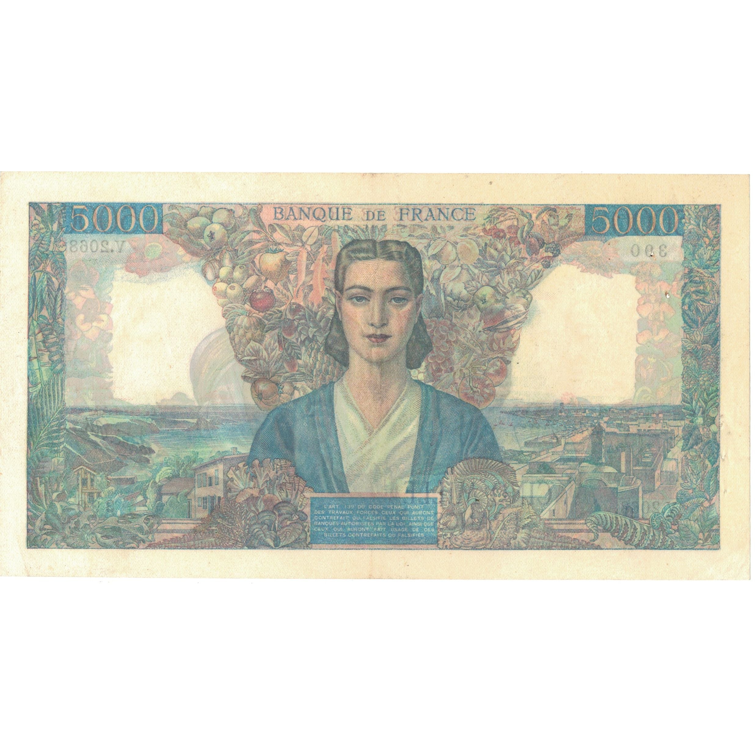 France, 5000 Francs, Empire Français, 1946, V.2068390, SUP, Fayette:47.52