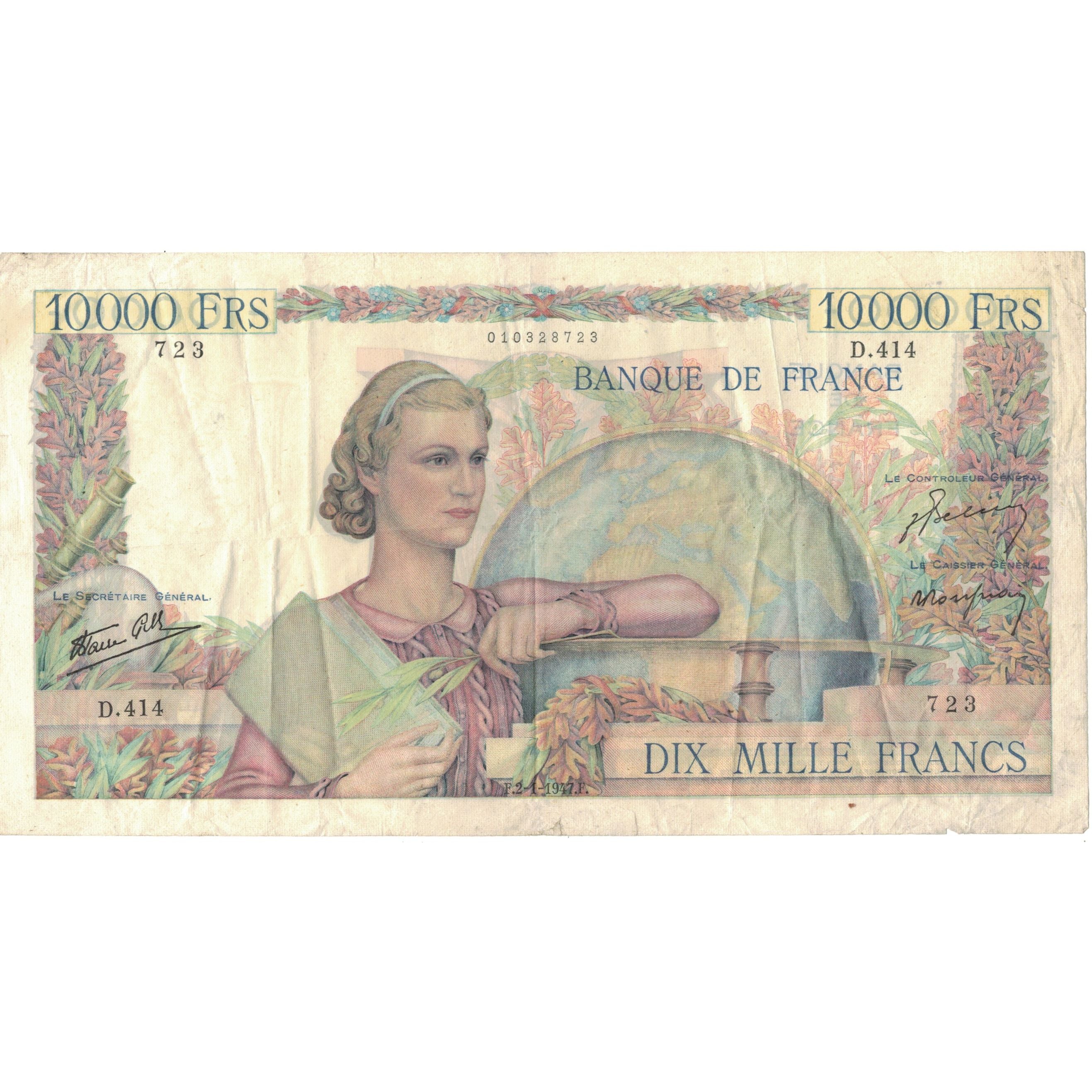 France, 500 Francs, Génie Français, 1947, D.414723, TTB, Fayette:50.18