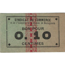 Billet, Algeria, 10 Centimes, Syndicats Commerciaux, SUP+
