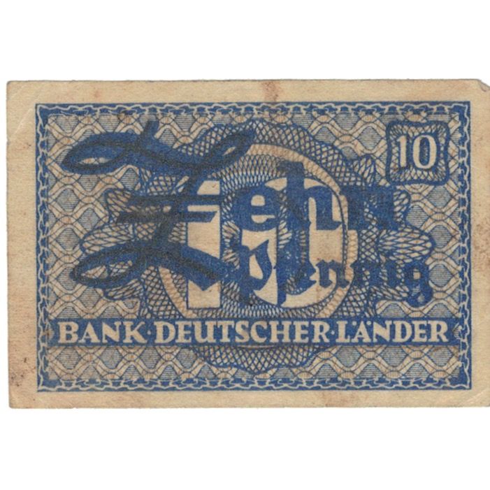 Banconote, Germania, 10 Pfennig, valeur faciale, BB
