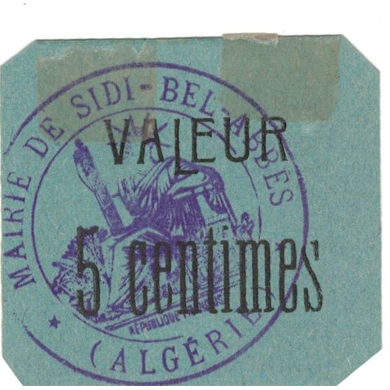 Billet, Algeria, 5 Centimes, 1916-1918, Undated (1916-18), SUP