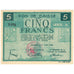 Frankreich, Colmar, 5 Francs, 1940, VZ+