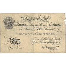 Billet, Grande-Bretagne, 10 Pounds, 1935, 1935-10-16, KM:336a, TB