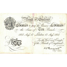 Billet, Grande-Bretagne, 10 Pounds, 1935, 1935-08-17, KM:336a, TTB