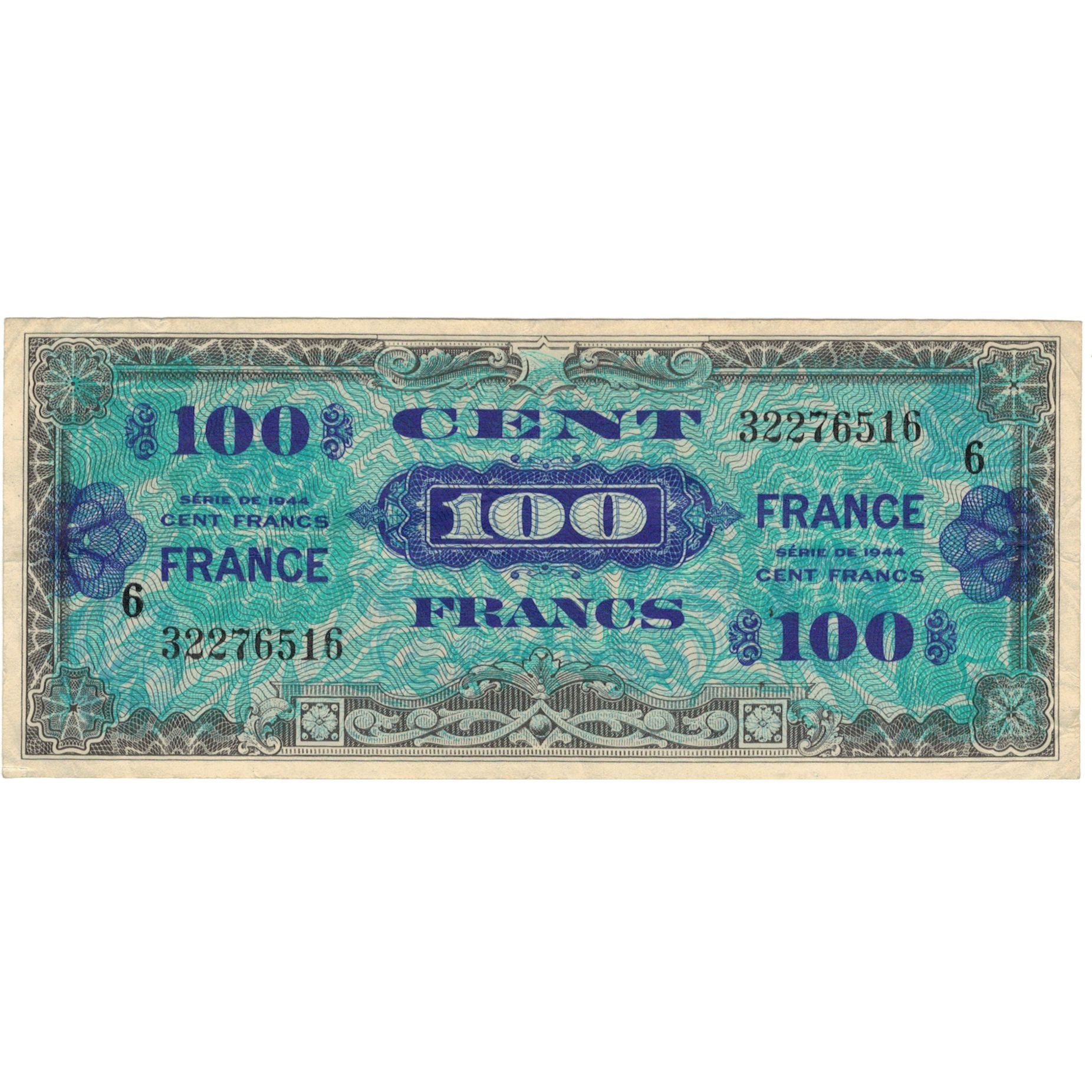 Francja, 100 Francs, 1945 Verso France, undated (1945), 32276516, AU(50-53)