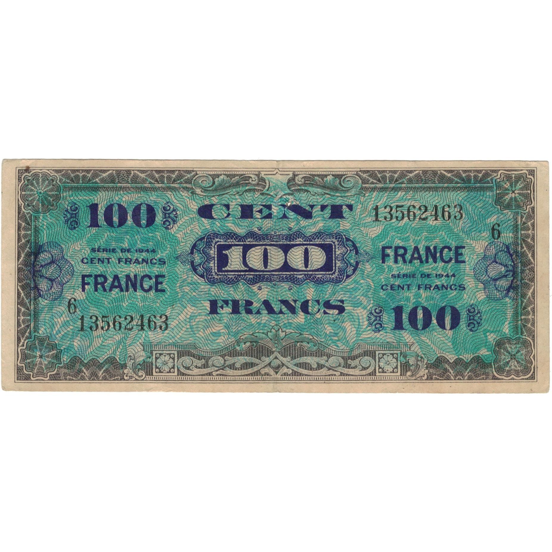 Frankrijk, 100 Francs, 1945 Verso France, undated (1945), 32276516, TTB
