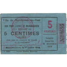 Geldschein, Belgien, 5 Centimes, valeur faciale, 1918, 1918-07-01, SS+