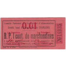 Banconote, Belgio, 1 Centime, valeur faciale, 1918, 1918, BB+