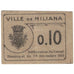 Geldschein, Algeria, 10 Centimes, Ticket Municipal, 1916, 1916-12-14, SS