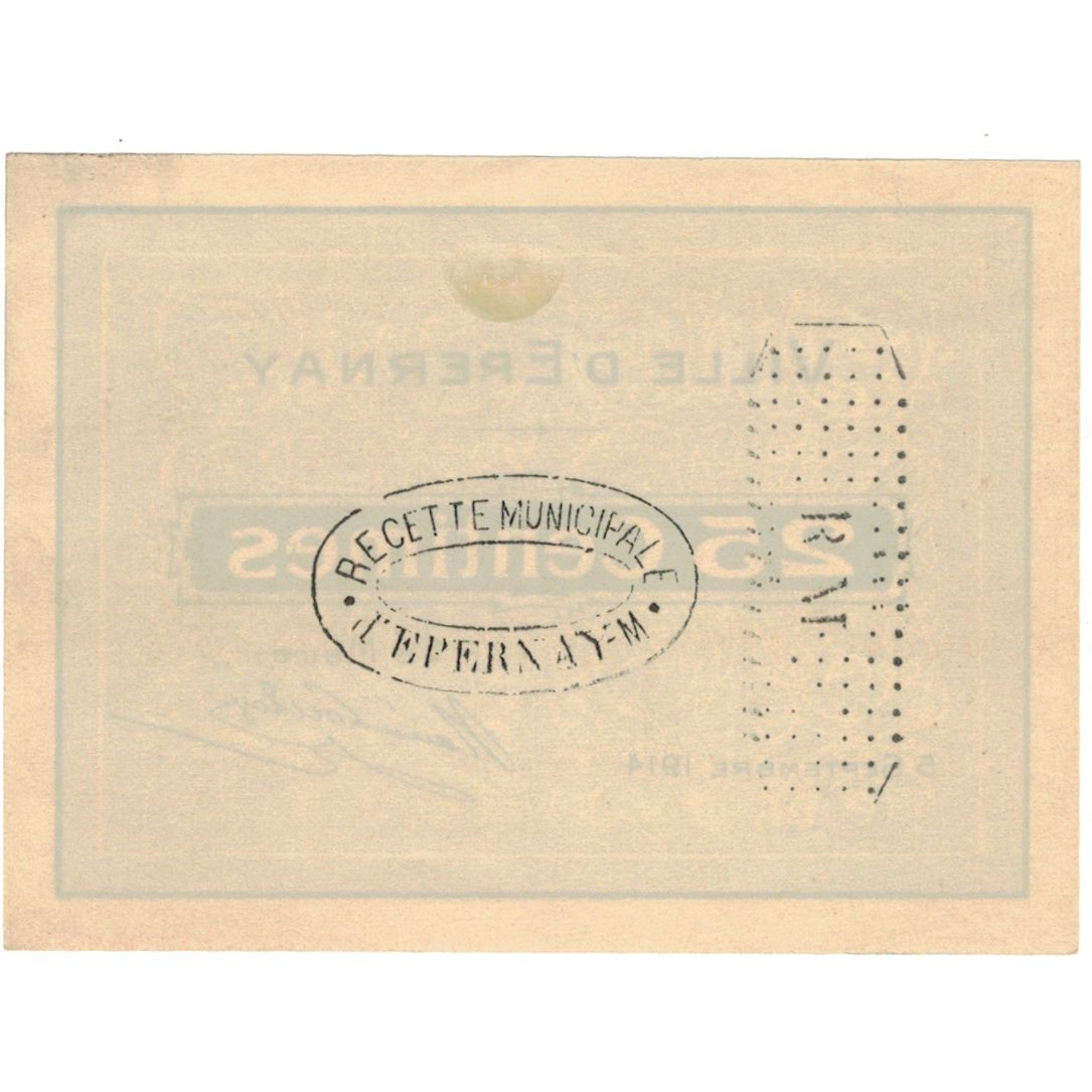 France, Epernay, 25 Centimes, 1914, UNC(60-62), Pirot:51-14