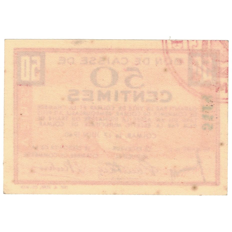 Frankreich, Colmar, 50 Centimes, 1940, VZ