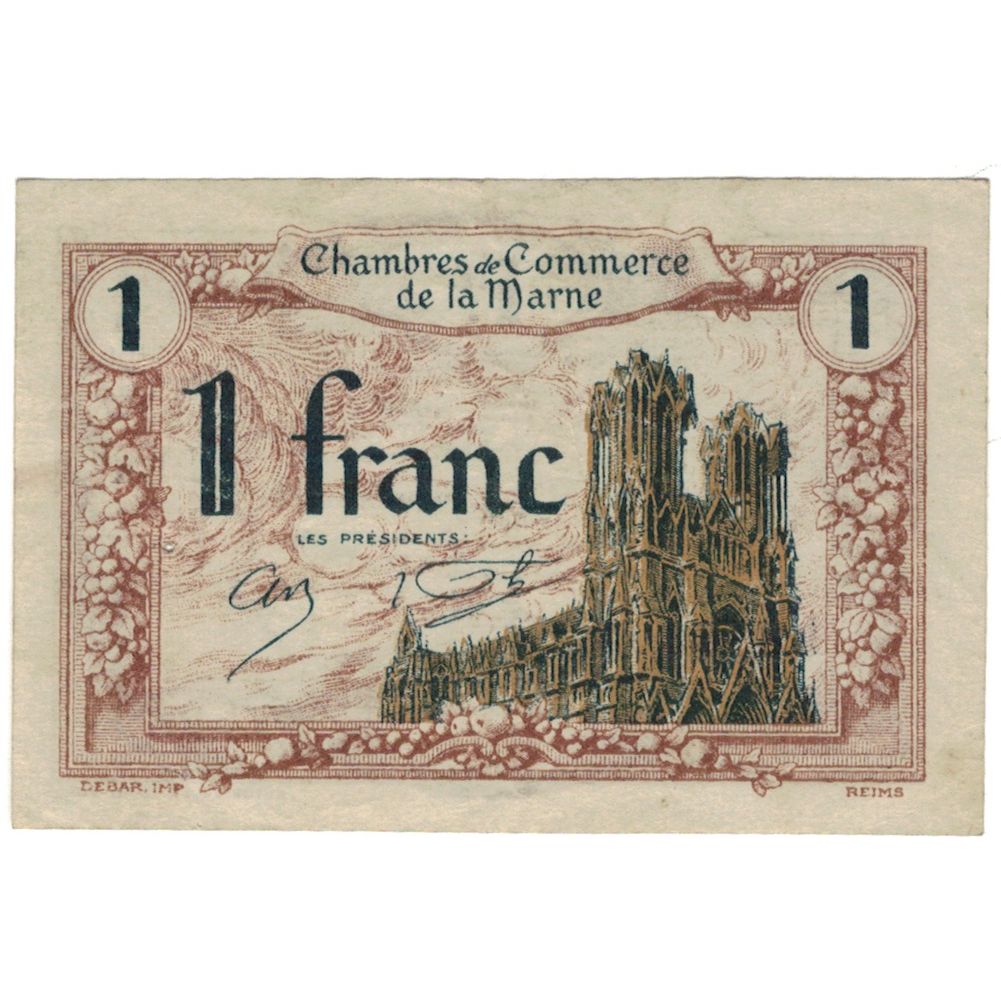 Francia, Reims, 1 Franc, 1920, MB+, Pirot:43-2