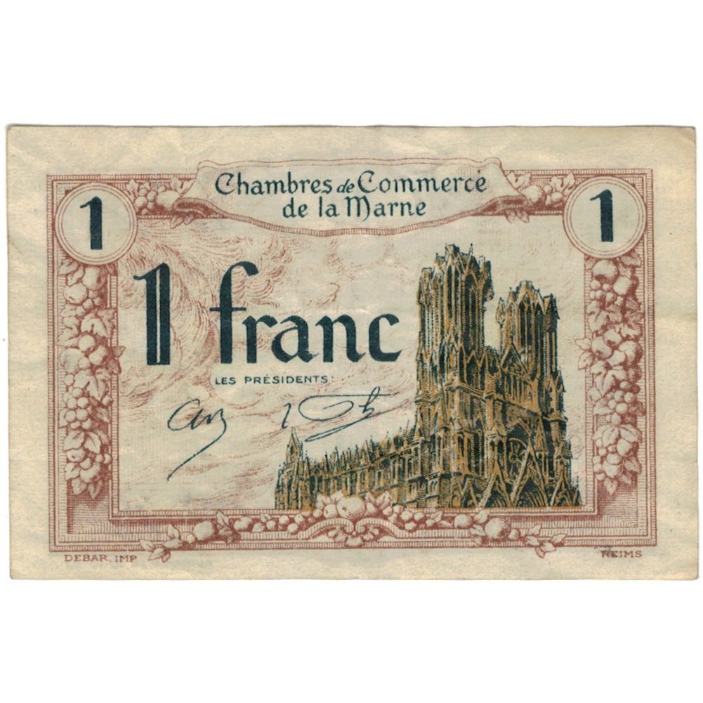 Francia, Reims, 1 Franc, 1920, MB+, Pirot:43-2