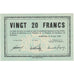 Francja, Mulhouse, 20 Francs, 1940, UNC(63)