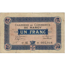 Francia, Nancy, 1 Franc, 1916, Chambre de Commerce, MB+, Pirot:87-08
