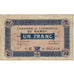 Francia, Nancy, 1 Franc, 1916, Chambre de Commerce, MB+, Pirot:87-08