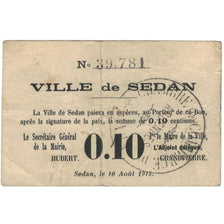 France, Sedan, 10 Centimes, 1915, VF(30-35)