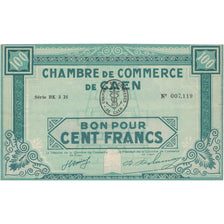 France, CAEN, 100 Francs, 1940, AU(50-53)