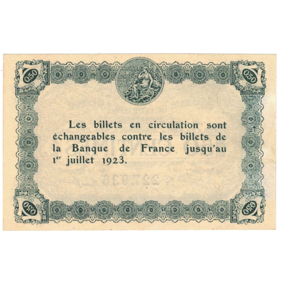 Frankrijk, Epinal, 50 Centimes, 1921, SUP+, Pirot:56-12