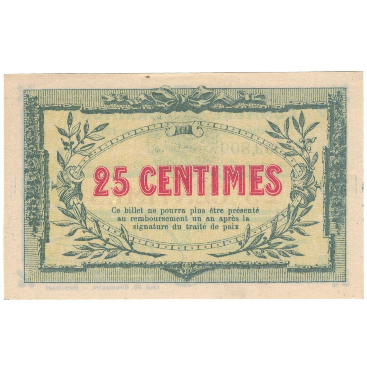 France, Cornimont, 50 Centimes, 1915, Emission Municipale, AU(55-58)