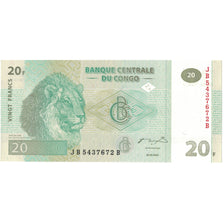 Geldschein, Congo Democratic Republic, 20 Francs, 2003, 2003-06-30, KM:94a, UNZ-