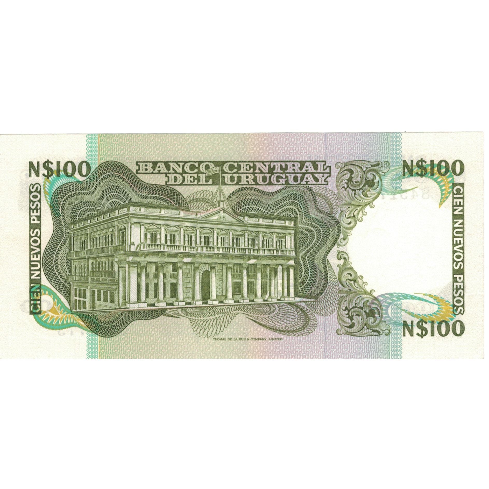 Banknot, Urugwaj, 100 Nuevos Pesos, KM:62a, UNC(64)
