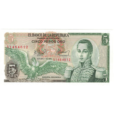 Billet, Colombie, 5 Pesos Oro, 1978, 1978-10-01, KM:406f, SPL