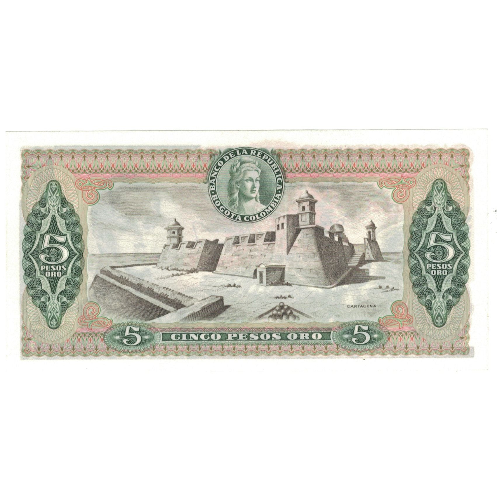 Banknote, Colombia, 5 Pesos Oro, 1978, 1978-10-01, KM:406f, UNC(63)