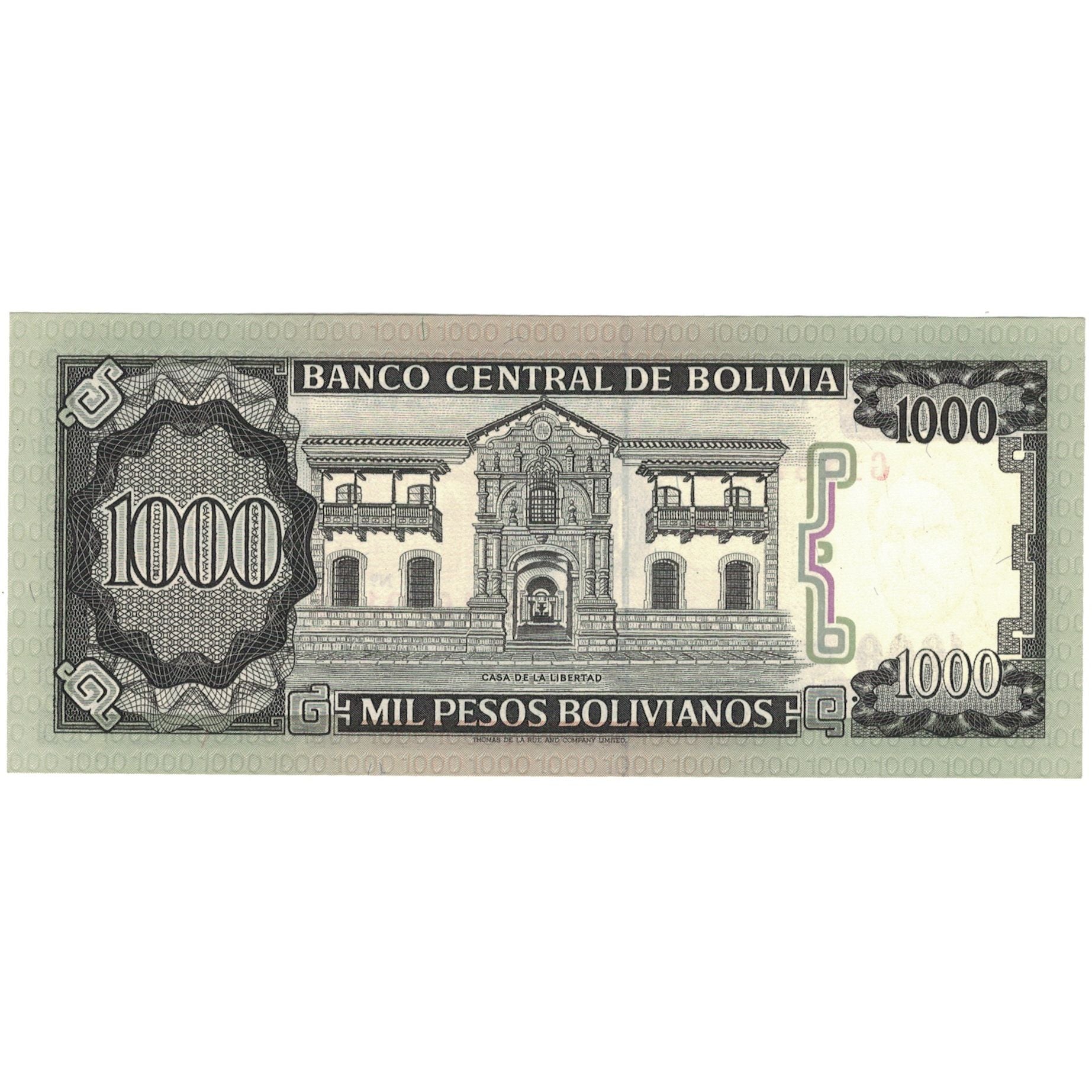 Biljet, Bolivia, 1000 Pesos Bolivianos, 1981-1984, KM:167a, SPL+