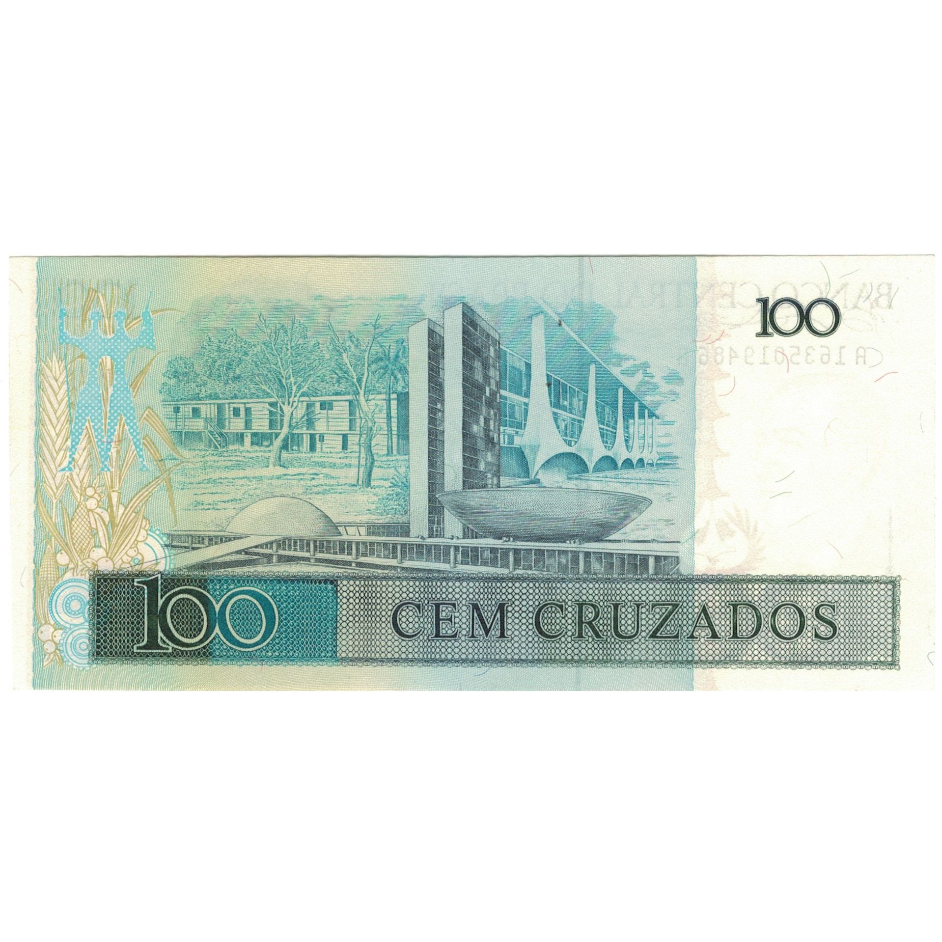 Banknot, Brazylia, 100 Cruzados, Undated (1986-88), KM:211c, UNC(64)