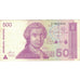 Billete, 500 Dinara, 1991, Croacia, KM:21a, 1991-10-08, MBC