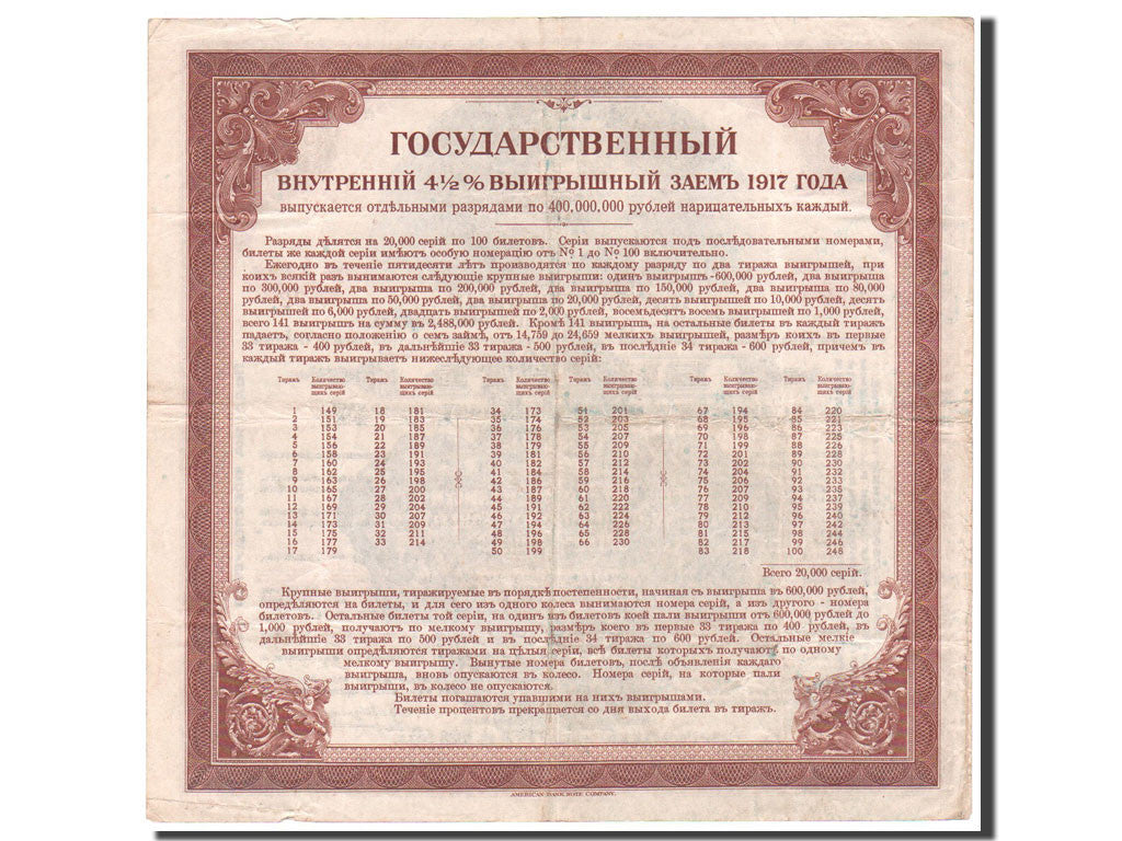 Billet, Russie, 200 Rubles, 1917, TTB