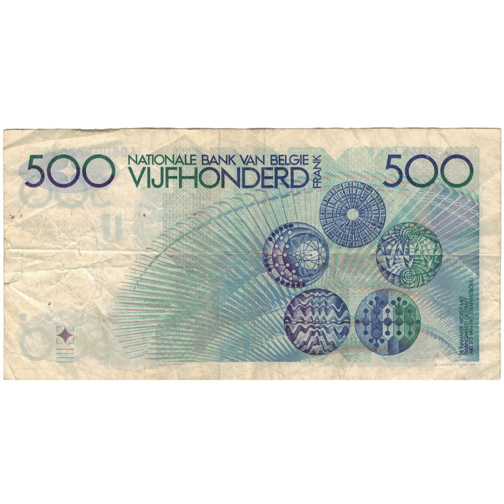 Banknote, Belgium, 500 Francs, 1982, 1982, KM:143a, F(12-15)