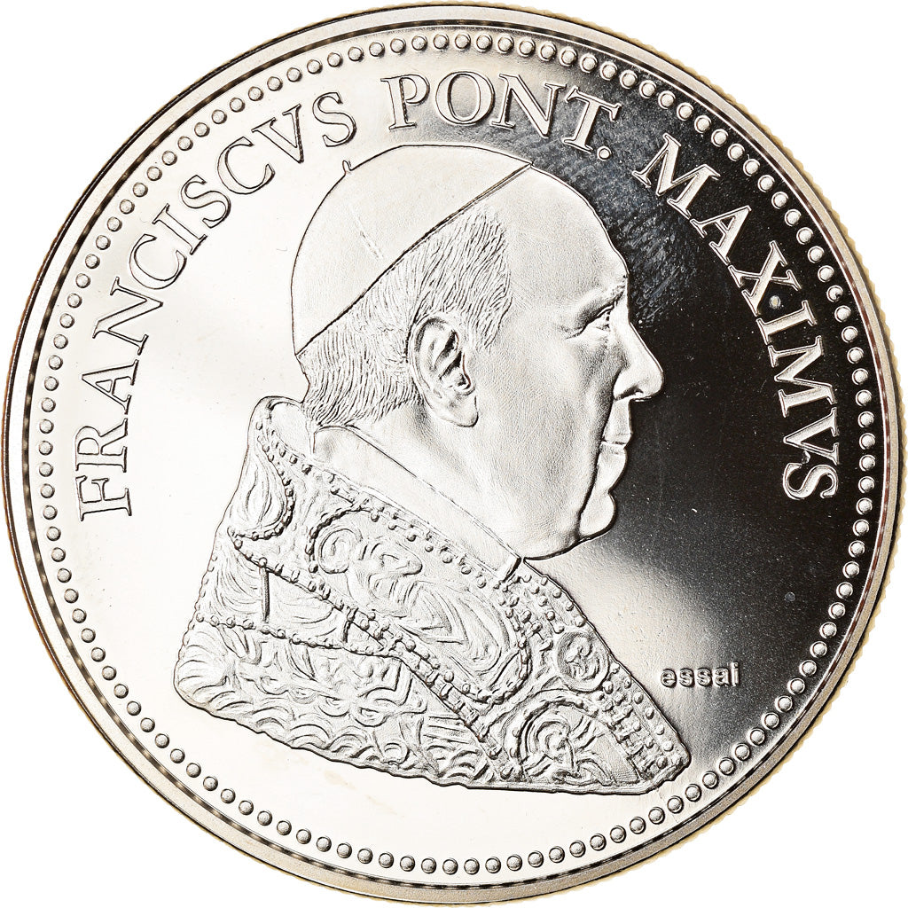 Vatican, Medal, Le Pape François, Religions & beliefs, MS(65-70), Copper-nickel