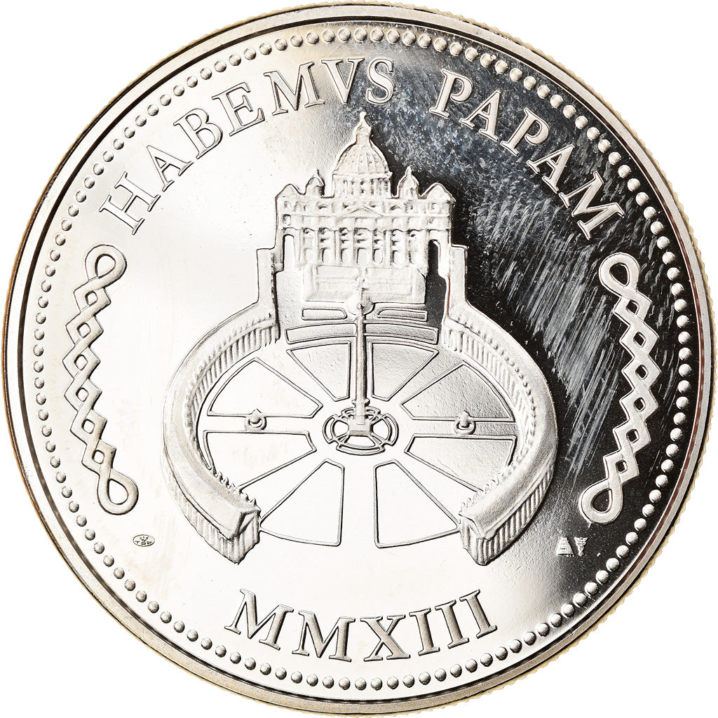 Vatican, Medal, Le Pape François, Religions & beliefs, MS(65-70), Copper-nickel