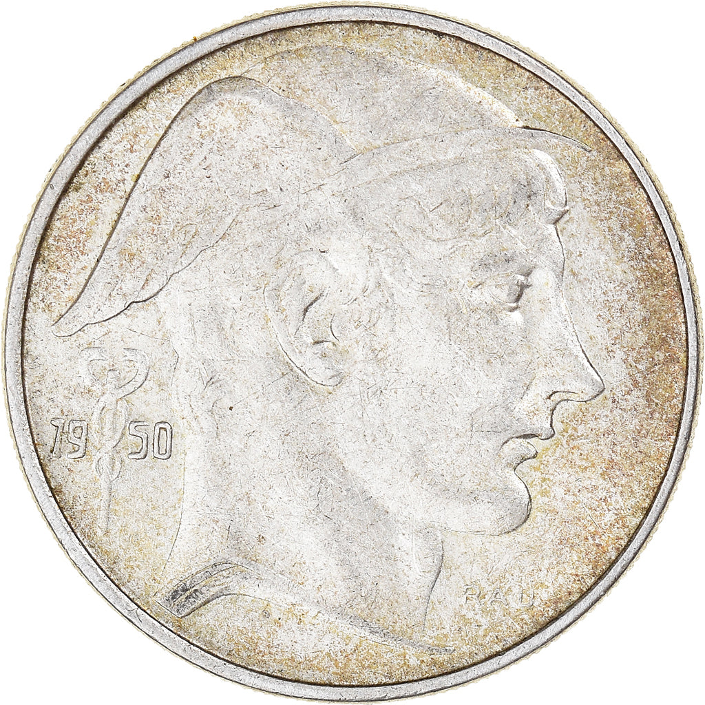 Coin, Belgium, 20 Francs, 20 Frank, 1950, AU(50-53), Silver, KM:140.1