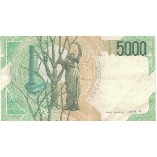 Banconote, Italia, 5000 Lire, 1985, KM:111c, BB+