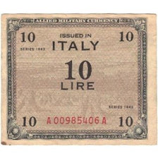 Billet, Italie, 10 Lire, 1943, Undated (1943), KM:M19b, TTB+