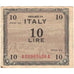 Billet, Italie, 10 Lire, 1943, Undated (1943), KM:M19b, TTB+