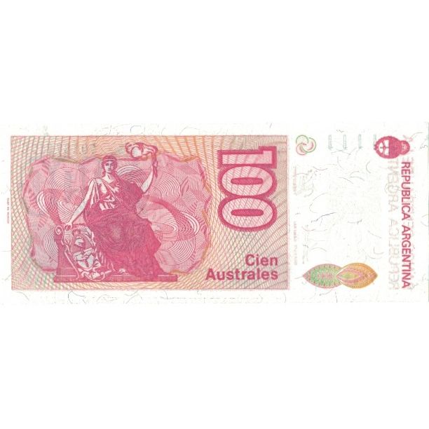 Banknote, Argentina, 100 Australes, KM:327c, UNC(60-62)
