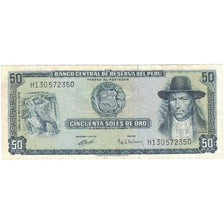 Billet, Pérou, 50 Soles De Oro, 1974, 1974-05-06, KM:101c, TTB+