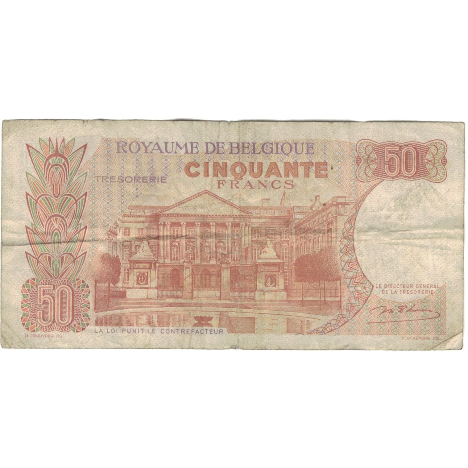 Banknote, Belgium, 50 Francs, 1962, 1962, KM:139, VF(20-25)